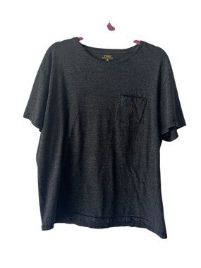 Polo Ralph Lauren dark gray shirt sleeve tee shirt. Mens sz XL 100% cotton